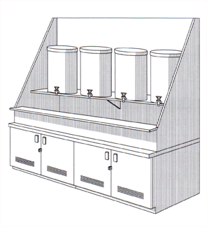 Chemical Dispensing Dry Sink Chemical Dispensing Dry Sink